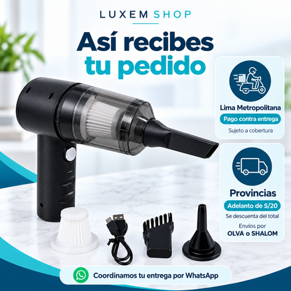 🚗 Aspiradora portátil 3 en 1 para hogar y auto