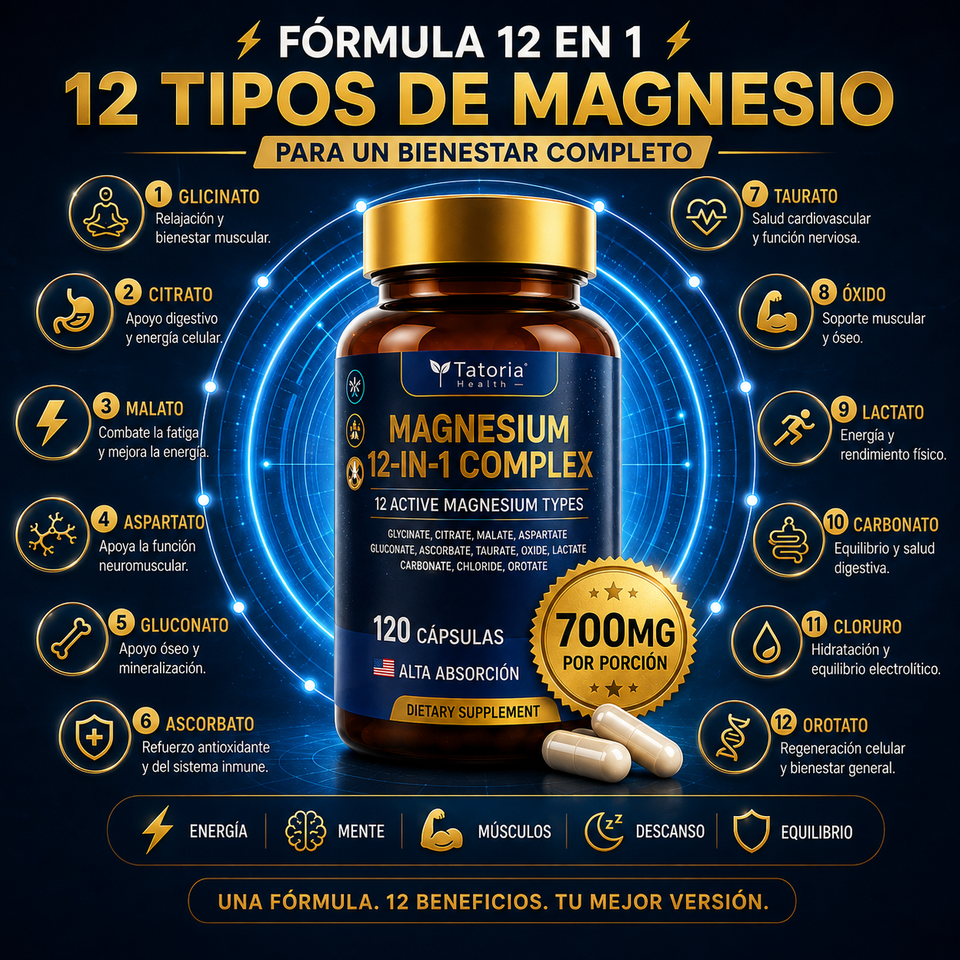💙 MAGNESIO COMPLEX 12 EN 1 PREMIUM