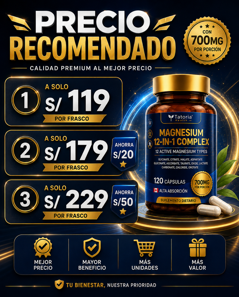 💙 MAGNESIO COMPLEX 12 EN 1 PREMIUM
