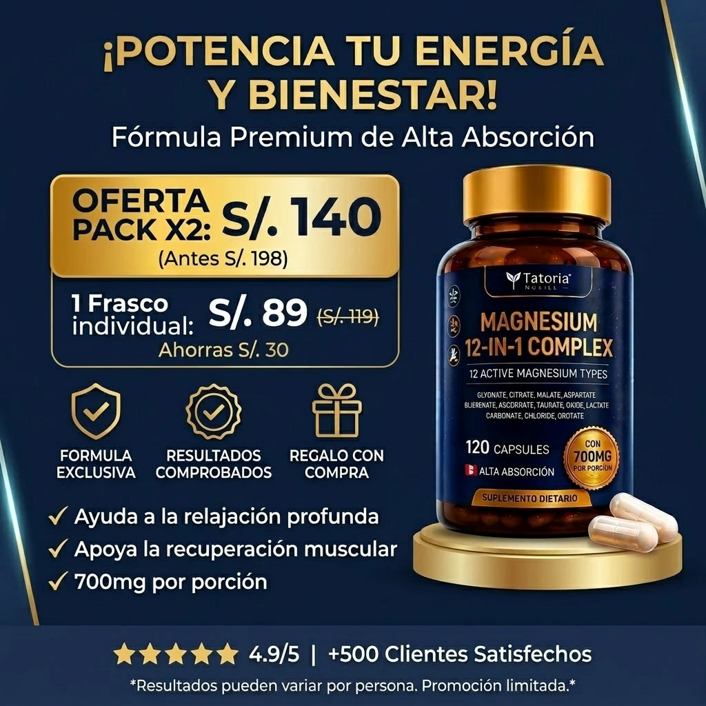 💙 MAGNESIO COMPLEX 12 EN 1 PREMIUM