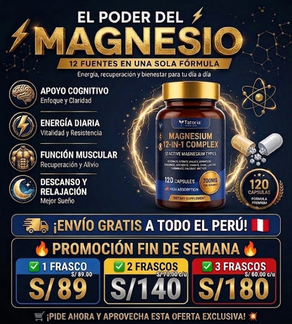 💙 MAGNESIO COMPLEX 12 EN 1 PREMIUM