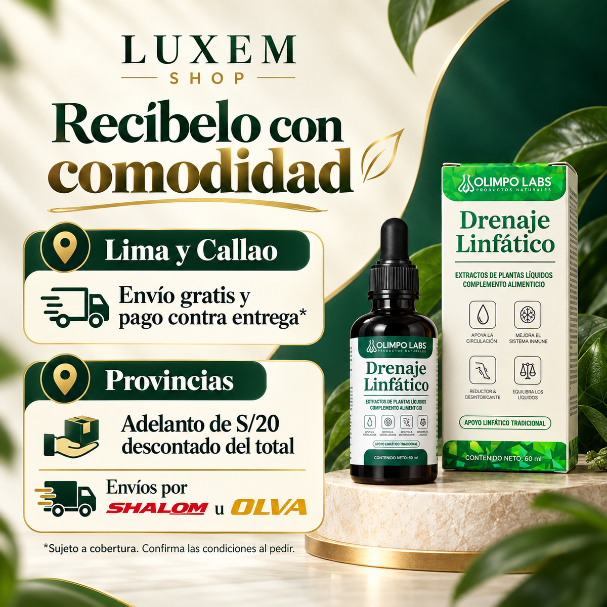 🌿 Drenaje Linfático — Complemento Alimenticio Líquido  60 ml