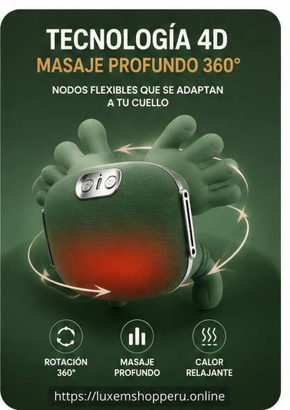 Masajeador de Cuello Premium con Calor Relajante